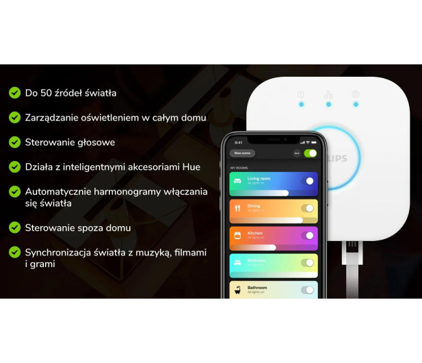 Philips Hue White and Color Ambiance Zestaw startowy 3xE27 806lm - 534702 - zdjęcie 7